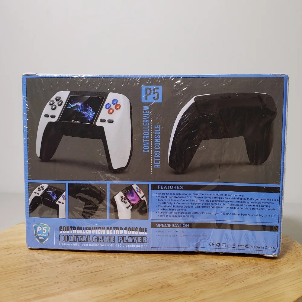 ControllerView Retro Console Handheld Game Player - Light Blue